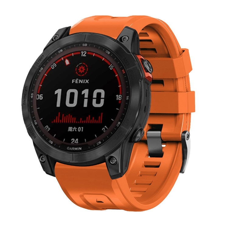 Super Skøn Silikone Universal Rem passer til Smartwatch - Orange#serie_3