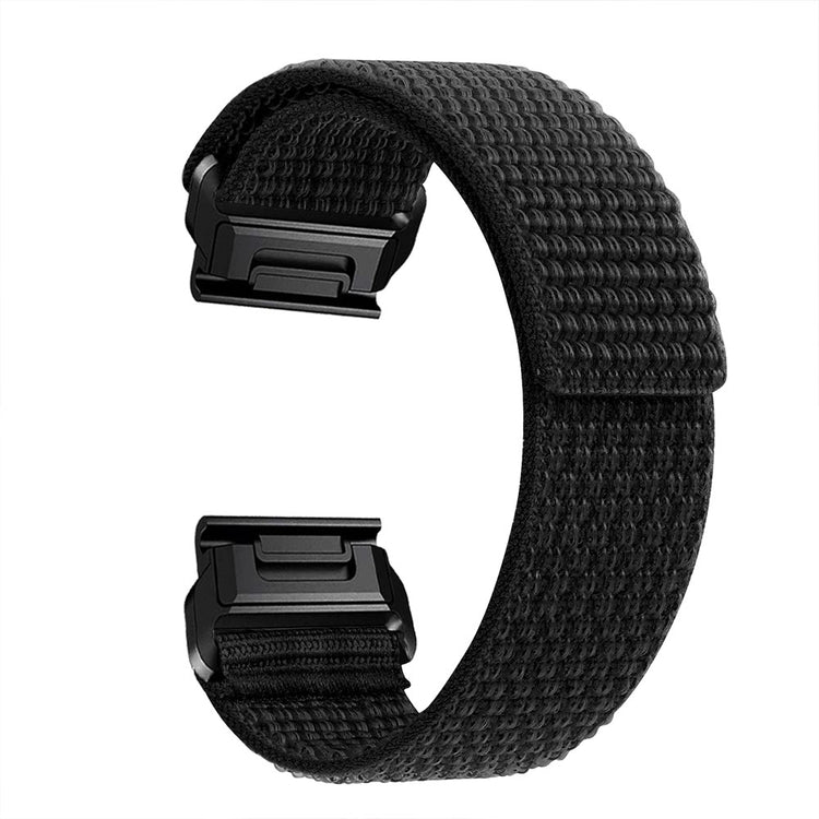 Meget Fed Nylon Universal Rem passer til Smartwatch - Sort#serie_2