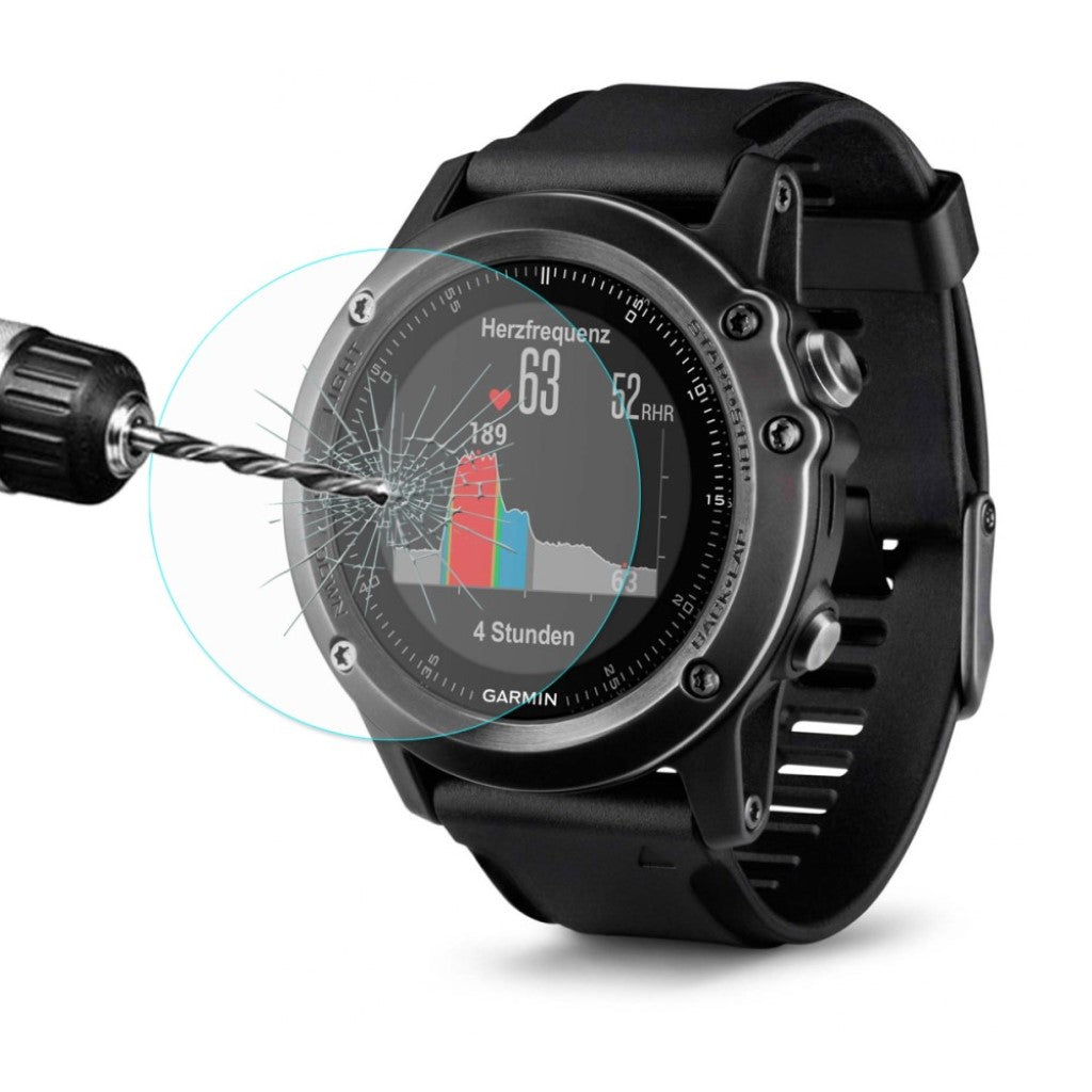 Garmin Fenix 3 Hærdet Glas Skærmbeskytter - Gennemsigtig#serie_2