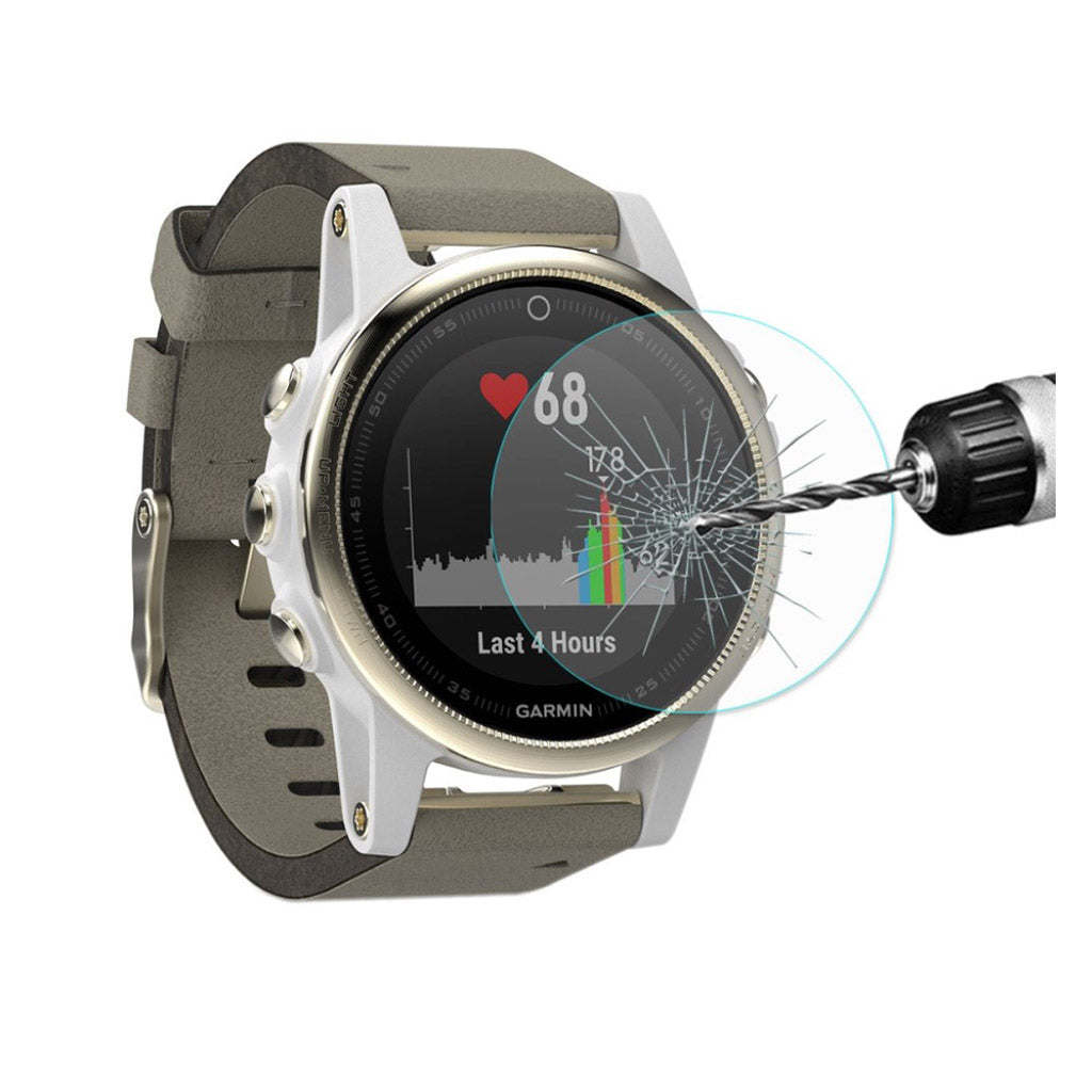 Garmin Fenix 5S Hærdet Glas Skærmbeskytter - Sølv#serie_1