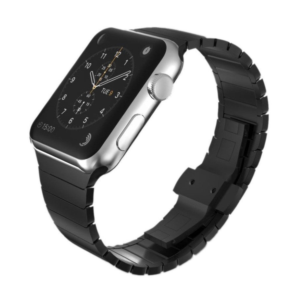 Rigtigt pænt Apple Watch Series 1-3 38mm Metal Rem - Sort#serie_4