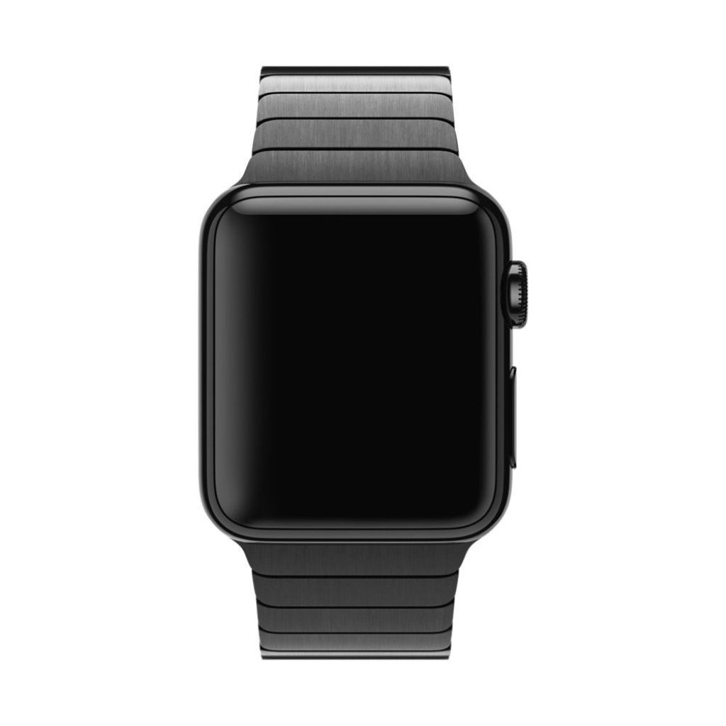 Rigtigt pænt Apple Watch Series 1-3 38mm Metal Rem - Sort#serie_4