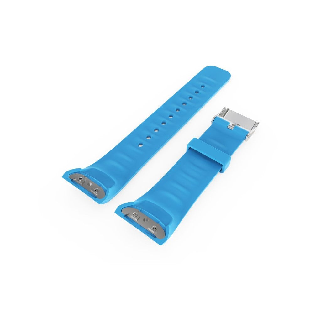 Super nydelig Samsung Gear Fit2 Pro Silikone Rem - Blå#serie_5