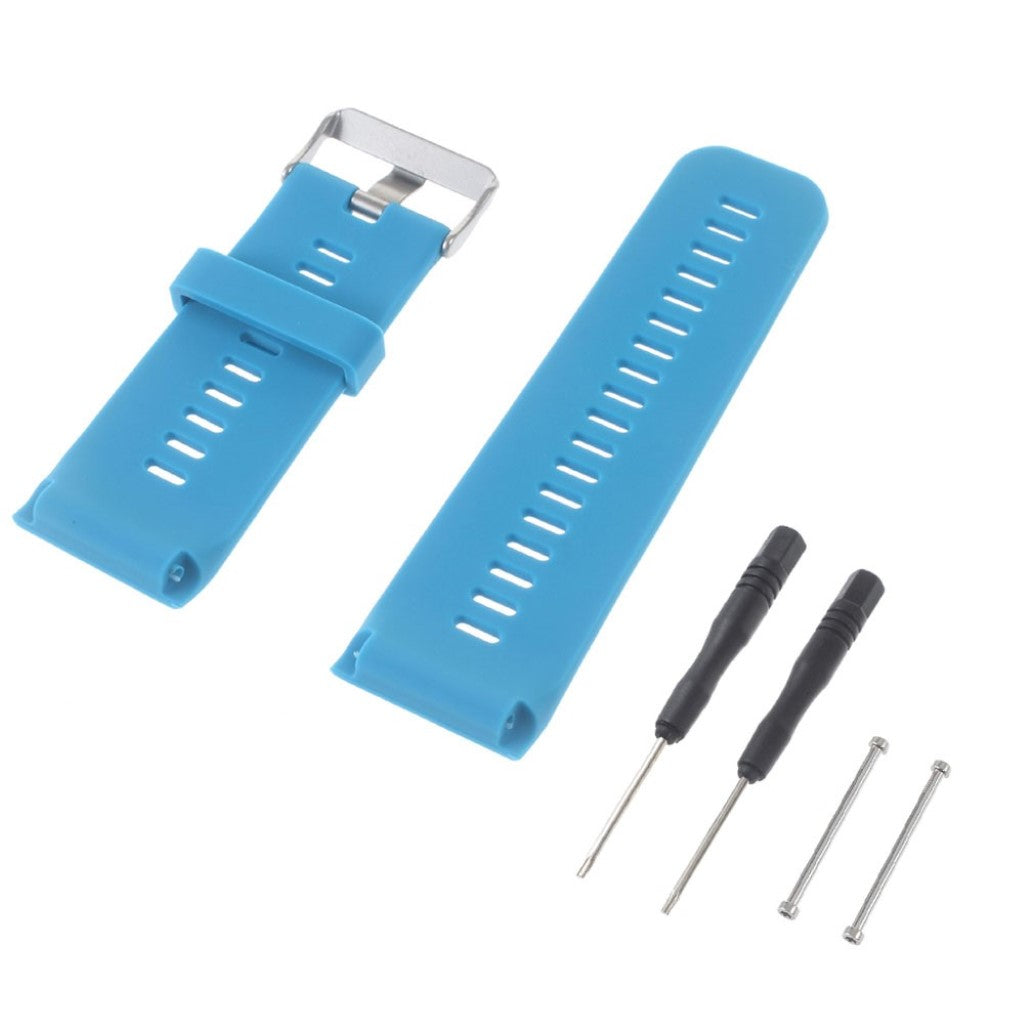 Holdbart Garmin Vivoactive HR Silikone Rem - Blå#serie_1