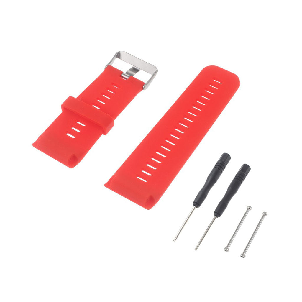 Holdbart Garmin Vivoactive HR Silikone Rem - Rød#serie_3