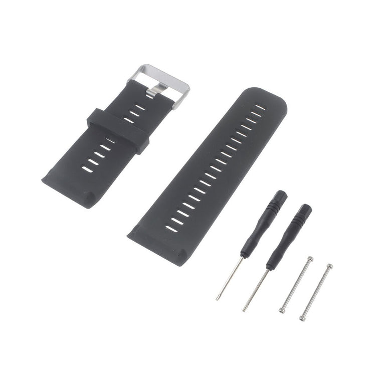 Holdbart Garmin Vivoactive HR Silikone Rem - Sort#serie_4