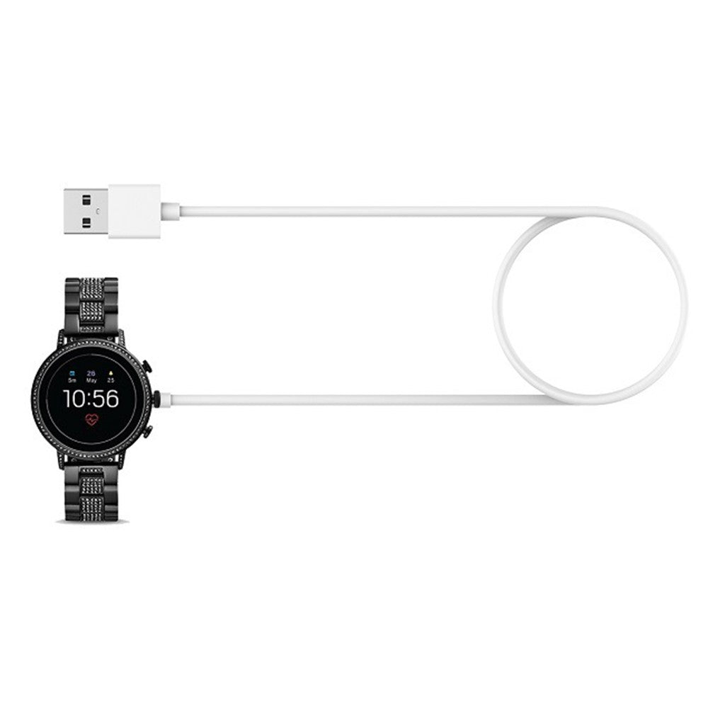 Plastik Universal Smartwatch   Ladestation - Hvid#serie_1139