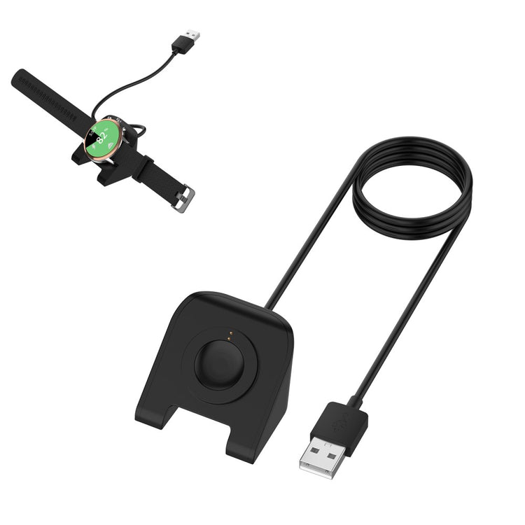 Universal Smartwatch Magnetisk  USB Ladestation - Sort#serie_029