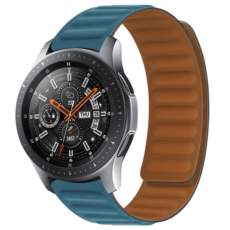 20mm Universal silicone magnetic lock watch strap - Ocean Blue#serie_7