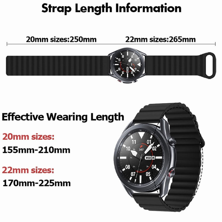 Meget elegant Universal Silikone Urrem - Sort#serie_3