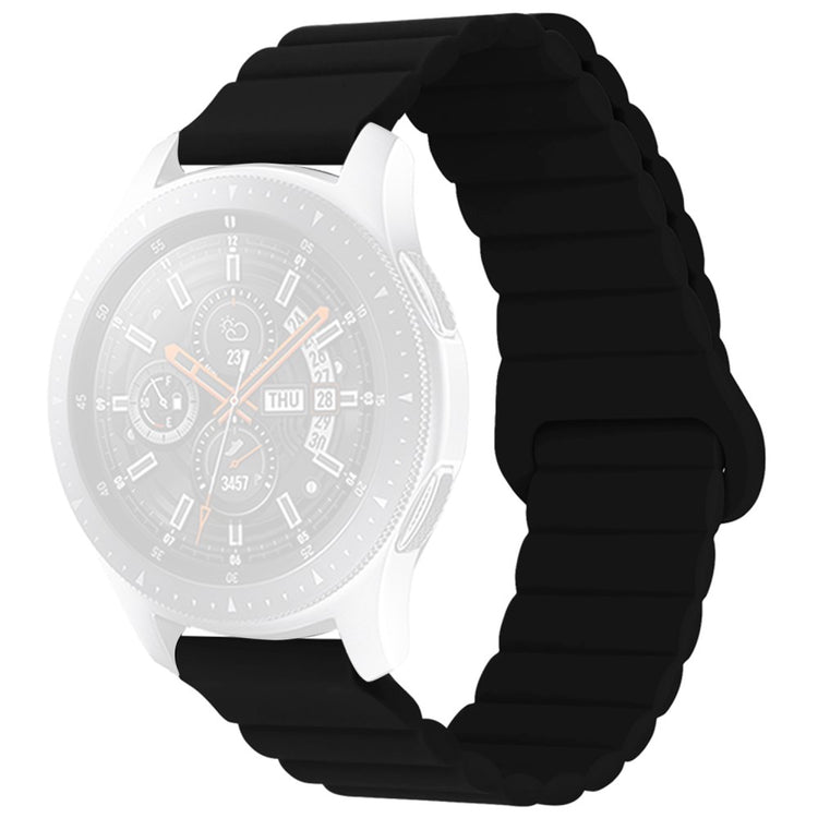 20mm Universal silicone watch strap - Black#serie_5