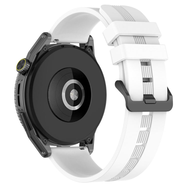 20mm Universal textured silicone watch strap - White#serie_1