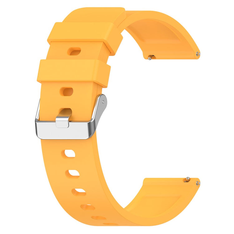 Meget Slidstærk Silikone Universal Rem passer til Smartwatch - Gul#serie_6