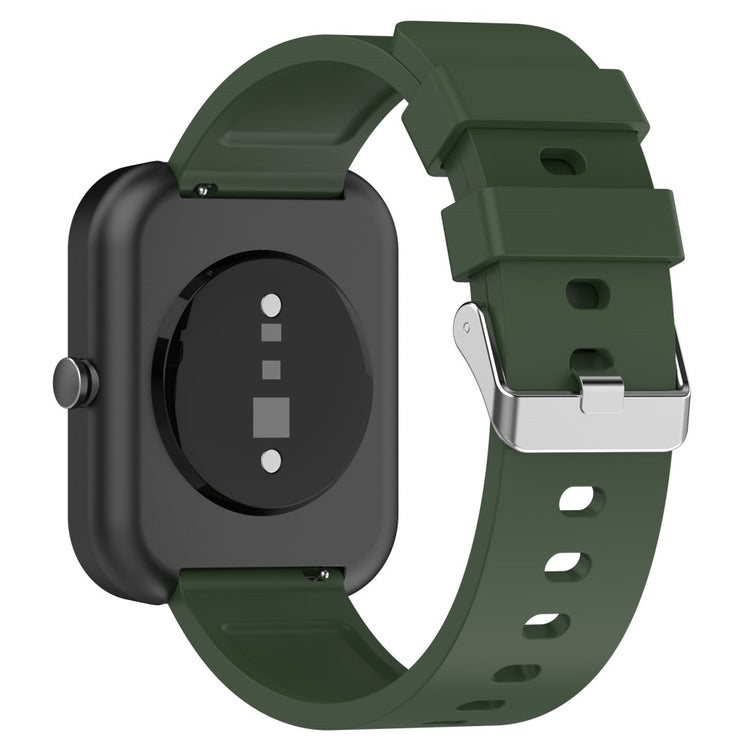 20mm Universal silicone strap with stainless steel buckle - Army Green#serie_8