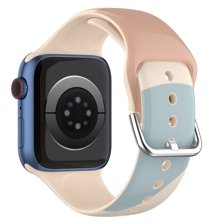 Meget slidstærk Apple Watch Series 7 41mm Silikone Rem - Flerfarvet#serie_6