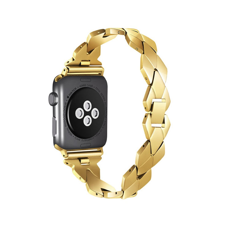 Meget komfortabel Apple Watch Series 7 41mm Metal Rem - Guld#serie_2