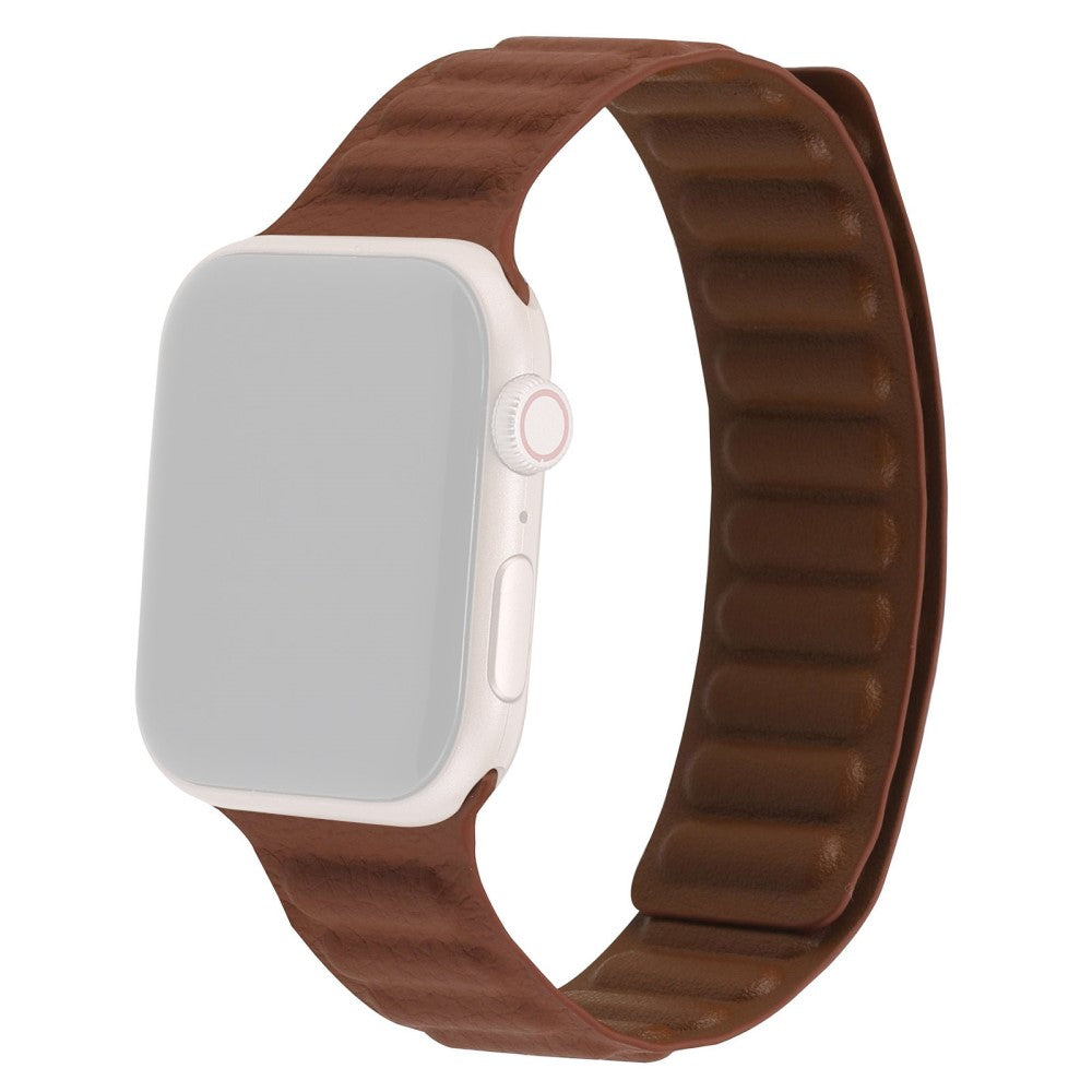 Alle tiders Universal Apple Ægte læder Rem - Rød#serie_1