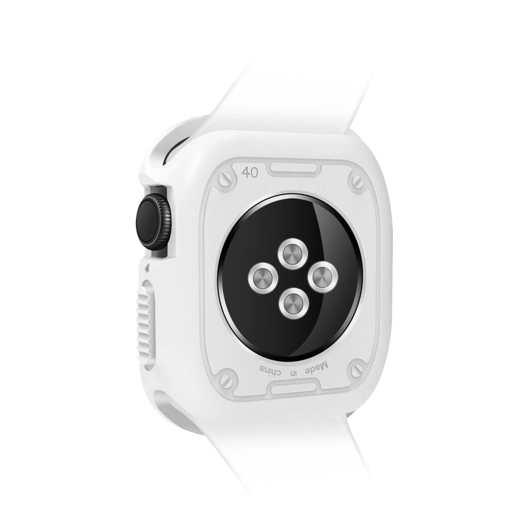 Apple Watch Series 7 45mm  Silikone Bumper  - Hvid#serie_1