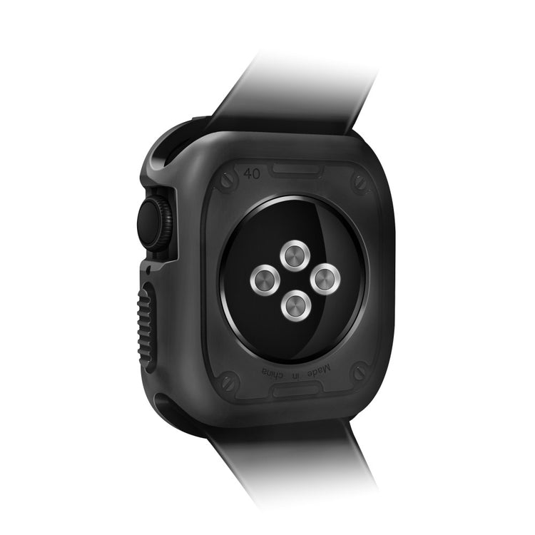 Apple Watch Series 7 45mm  Silikone Bumper  - Sort#serie_3