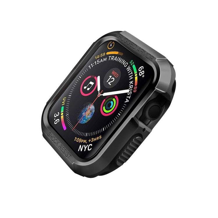 Apple Watch Series 7 45mm  Silikone Bumper  - Sort#serie_3