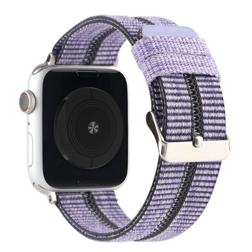 Fremragende Apple Watch Series 7 45mm Nylon Rem - Lilla#serie_1