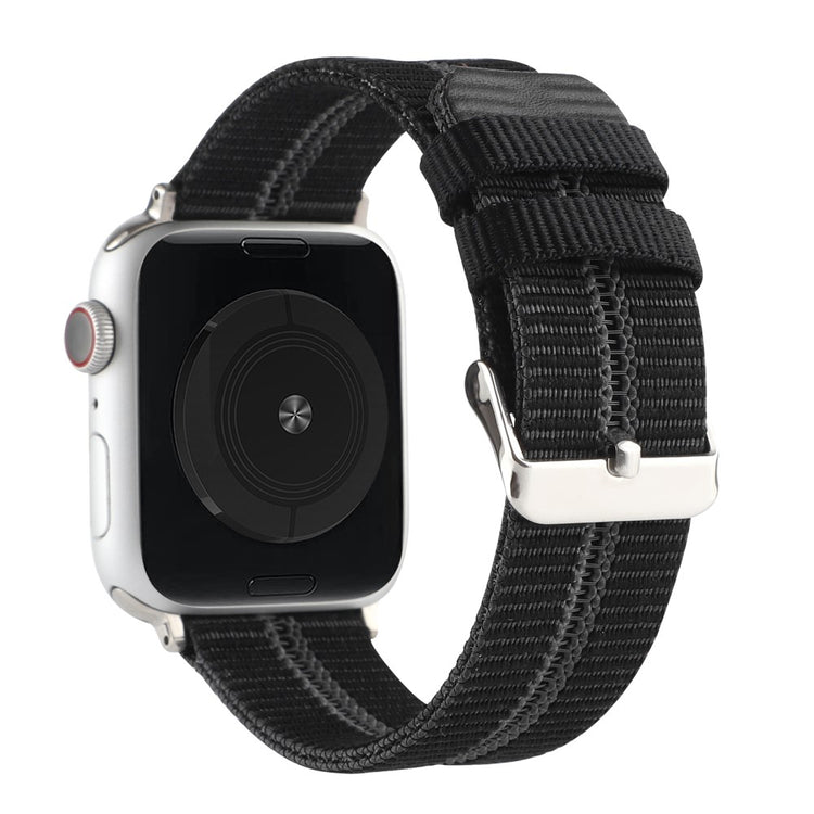 Fremragende Apple Watch Series 7 45mm Nylon Rem - Sort#serie_7
