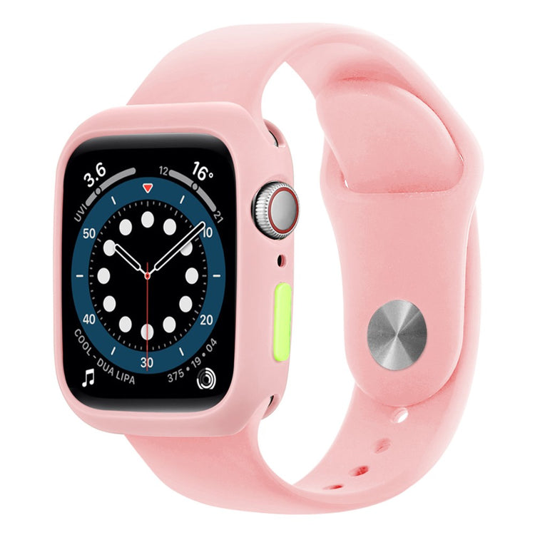 Apple Watch Series 7 45mm  Silikone Bumper  - Pink#serie_10
