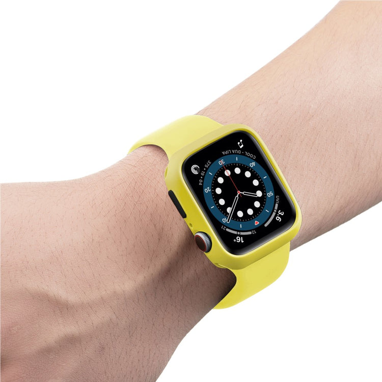 Apple Watch Series 7 45mm  Silikone Bumper  - Gul#serie_12