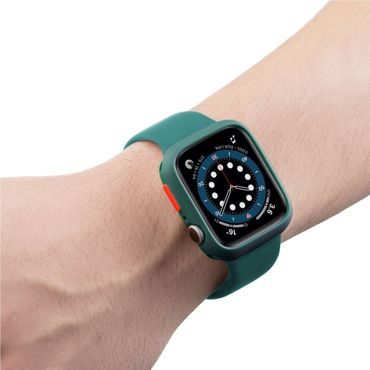 Apple Watch Series 7 45mm  Silikone Bumper  - Grøn#serie_15