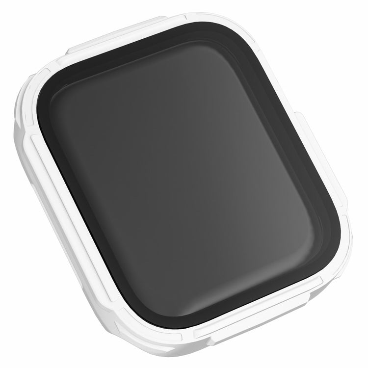 Rigtigt Fint Apple Watch Series 7 45mm Cover med Skærmbeskytter i Plastik og Hærdet Glas - Hvid#serie_2