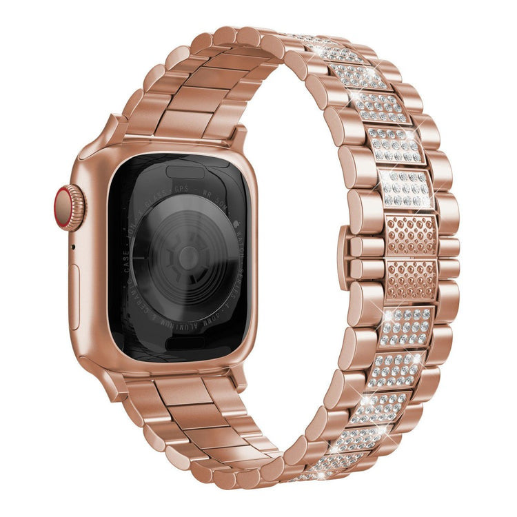 Rigtigt kønt Universal Apple Metal og Rhinsten Rem - Pink#serie_4