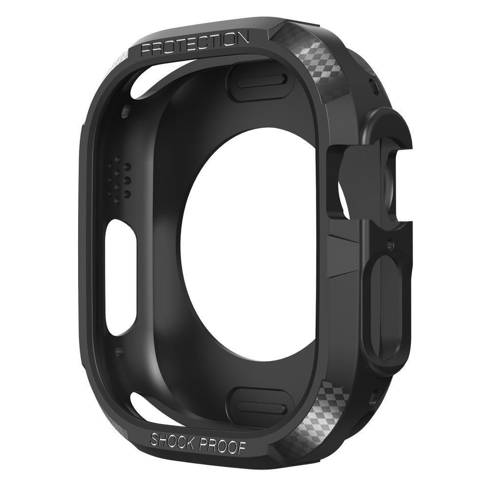 Apple Watch Series 8 (45mm) / Apple Watch Series 7 45mm Beskyttende Silikone Bumper  - Sort#serie_1