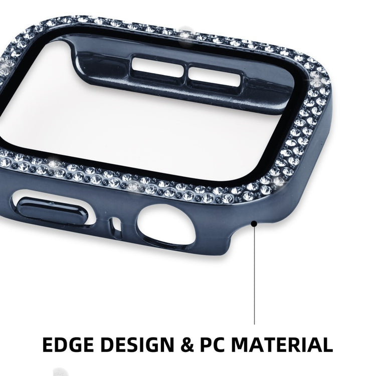 Apple Watch Series 8 (45mm) / Apple Watch Series 7 45mm Plastik Cover med Rem og Hærdet Glas - Blå#serie_8