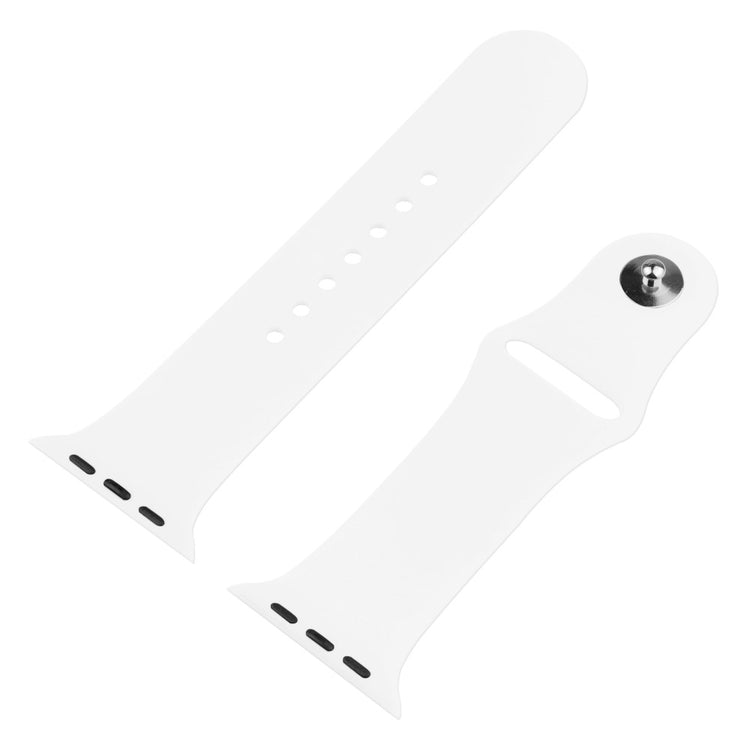Apple Watch Series 8 (45mm) / Apple Watch Series 7 45mm Plastik Rem med Cover og Hærdet Glas - Hvid#serie_7