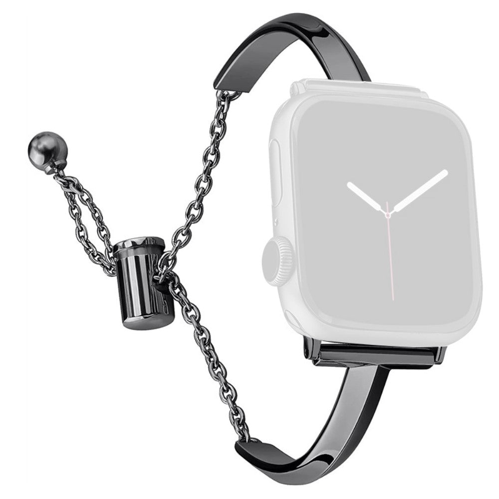 Helt Vildt Kønt Metal Universal Rem passer til Apple Smartwatch - Sort#serie_1