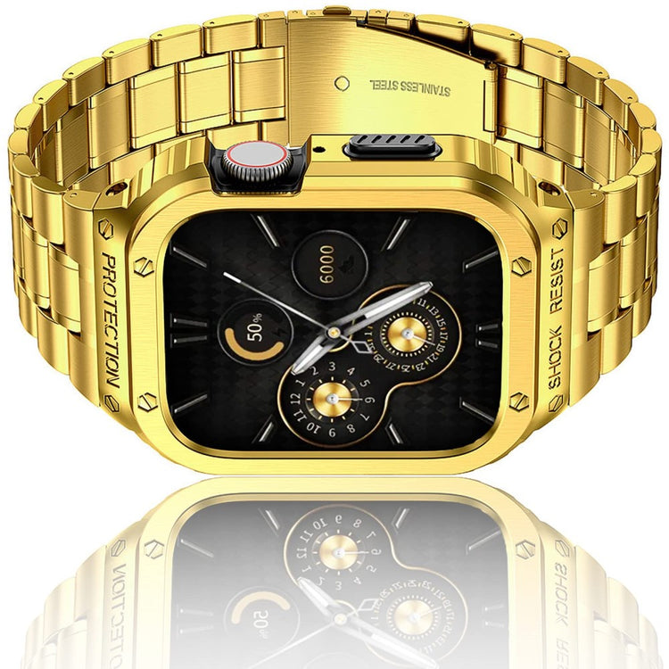 Helt Vildt Fint Metal Universal Rem passer til Apple Smartwatch - Guld#serie_4