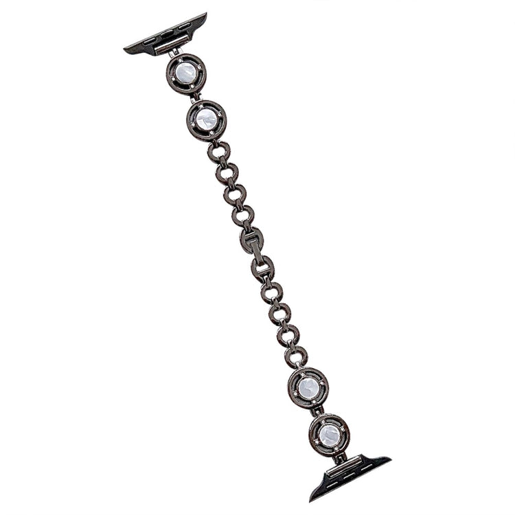 Super Sejt Metal Universal Rem passer til Apple Smartwatch - Sort#serie_3