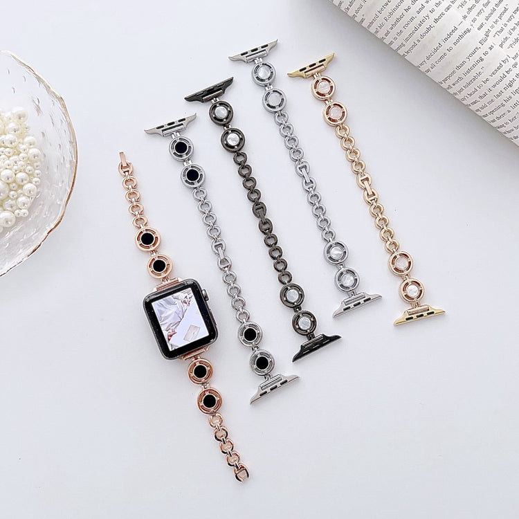 Super Sejt Metal Universal Rem passer til Apple Smartwatch - Pink#serie_4