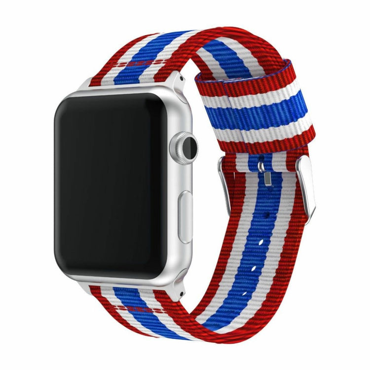 Mega holdbart Apple Watch Series 4 40mm Nylon Rem - Flerfarvet#serie_2