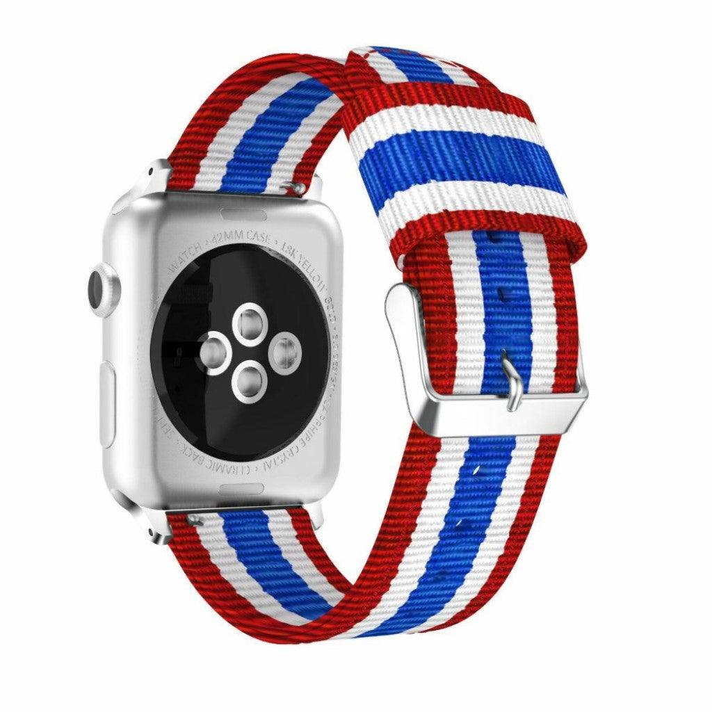Mega holdbart Apple Watch Series 4 40mm Nylon Rem - Flerfarvet#serie_2