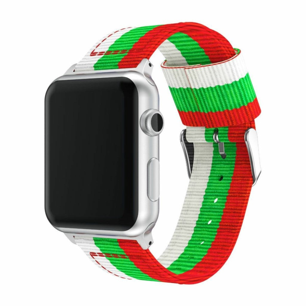 Mega holdbart Apple Watch Series 4 40mm Nylon Rem - Flerfarvet#serie_4