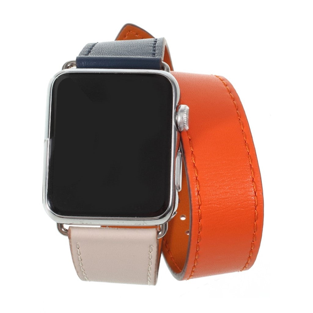 Mega skøn Apple Watch Series 4 40mm Ægte læder Rem - Orange#serie_2