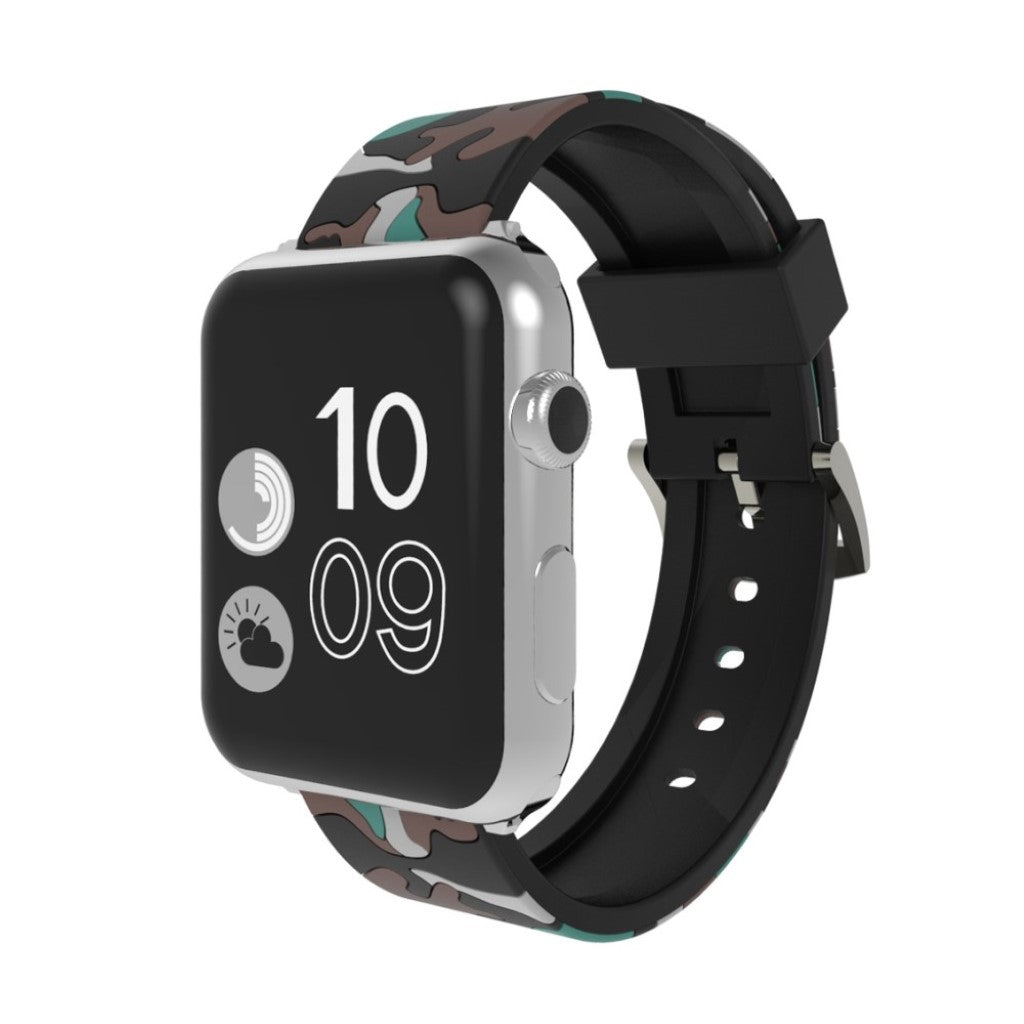 Rigtigt fint Apple Watch Series 4 40mm Silikone Rem - Sølv#serie_1