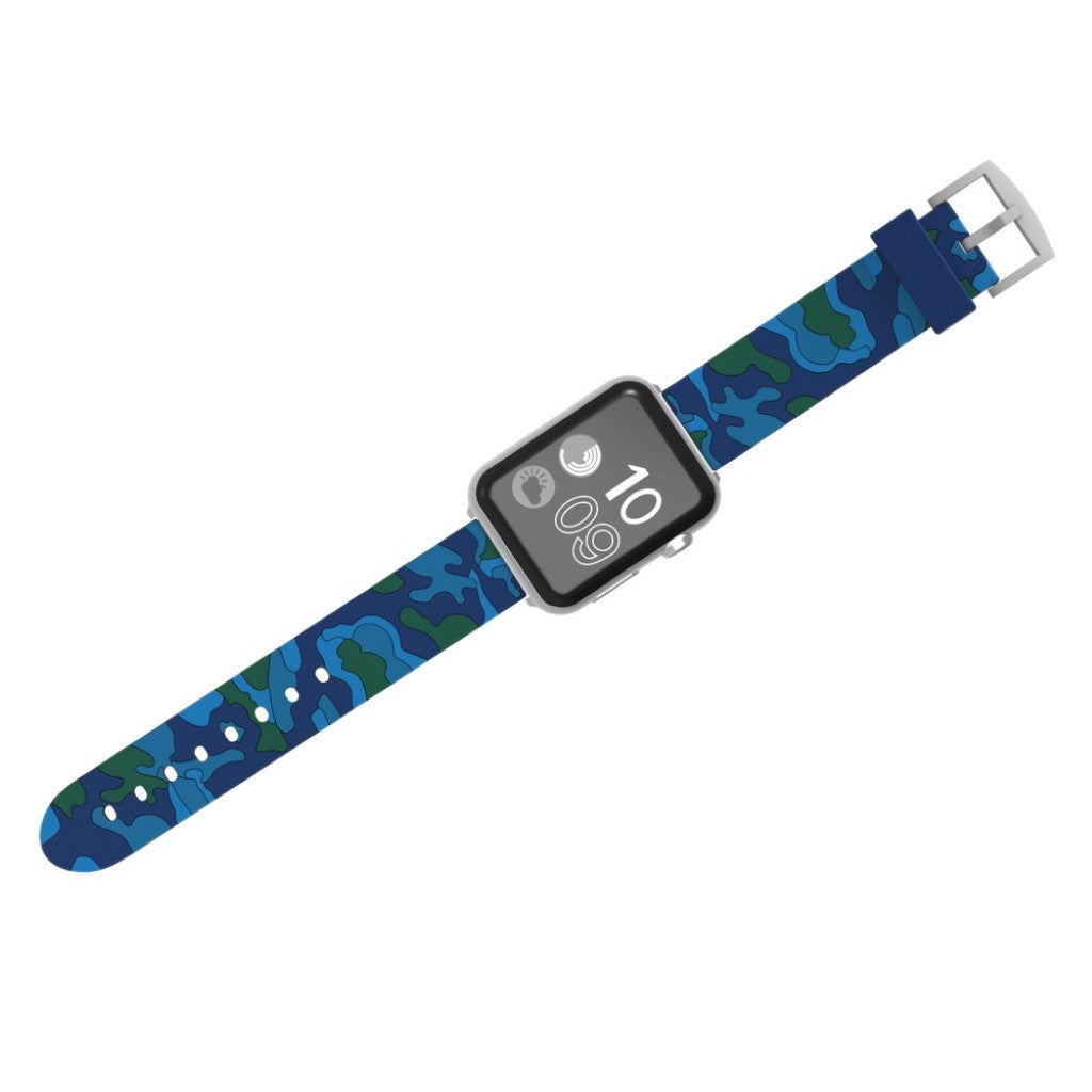 Rigtigt fint Apple Watch Series 4 40mm Silikone Rem - Blå#serie_5