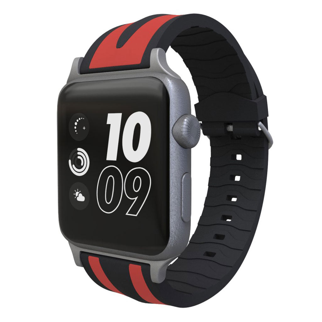 Rigtigt kønt Apple Watch Series 4 40mm Silikone Rem - Sort#serie_3