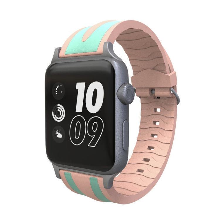 Rigtigt kønt Apple Watch Series 4 40mm Silikone Rem - Grøn#serie_4