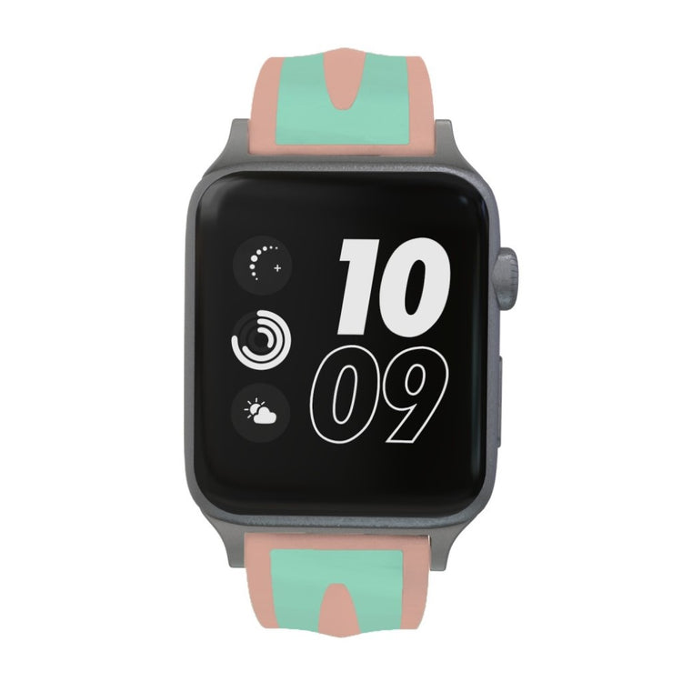 Rigtigt kønt Apple Watch Series 4 40mm Silikone Rem - Grøn#serie_4