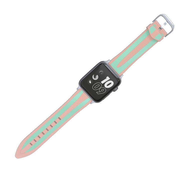 Rigtigt kønt Apple Watch Series 4 40mm Silikone Rem - Grøn#serie_4
