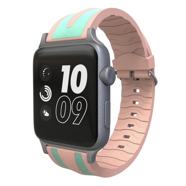 Rigtigt kønt Apple Watch Series 4 40mm Silikone Rem - Grøn#serie_4