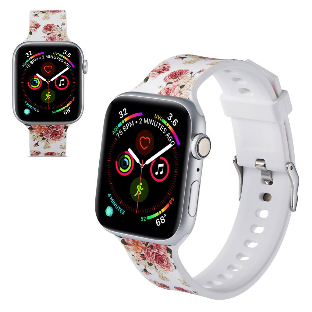 Super flot Apple Watch Series 5 44mm Silikone Rem - Flerfarvet#serie_1